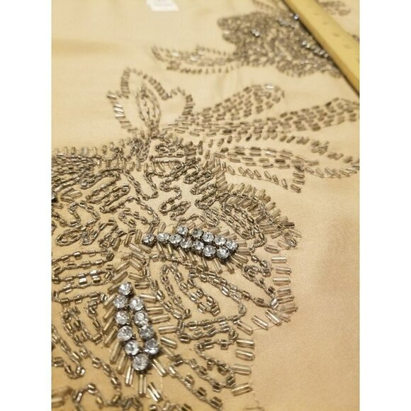 Talbots Large Blouse Gold Beaded With Rhinestones. NWT - Picture 5 of 16